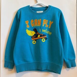 Kids Blue 'I Can Fly' Sweatshirt